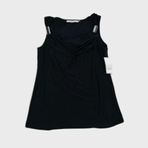 Cynthia Steffe Black Sleeveless Blouse Size M NWT